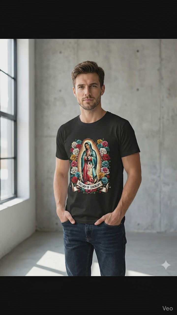 T-Shirt Virgen de Guadalupe Floral