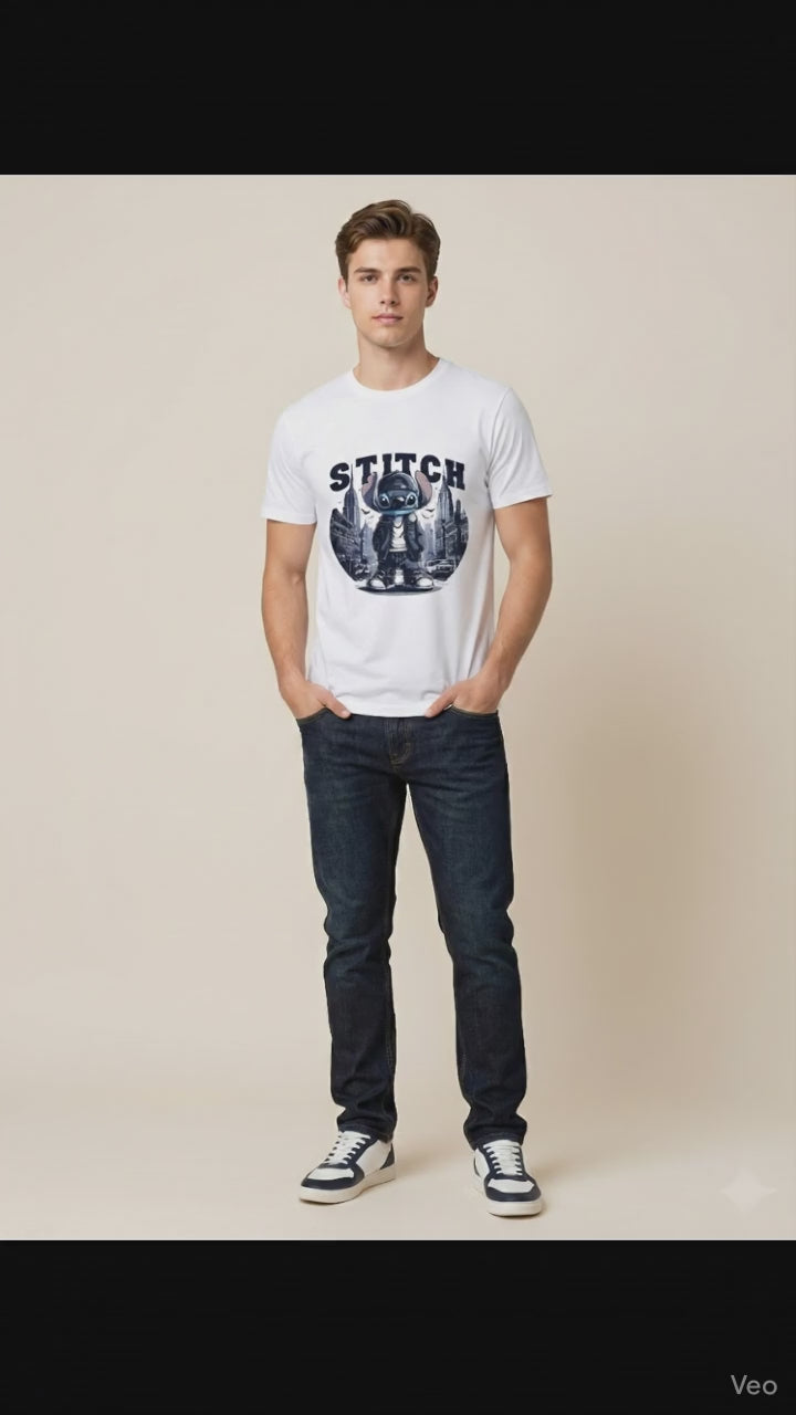 Stitch "Urban Flow" T-shirt – Streetwear Edition