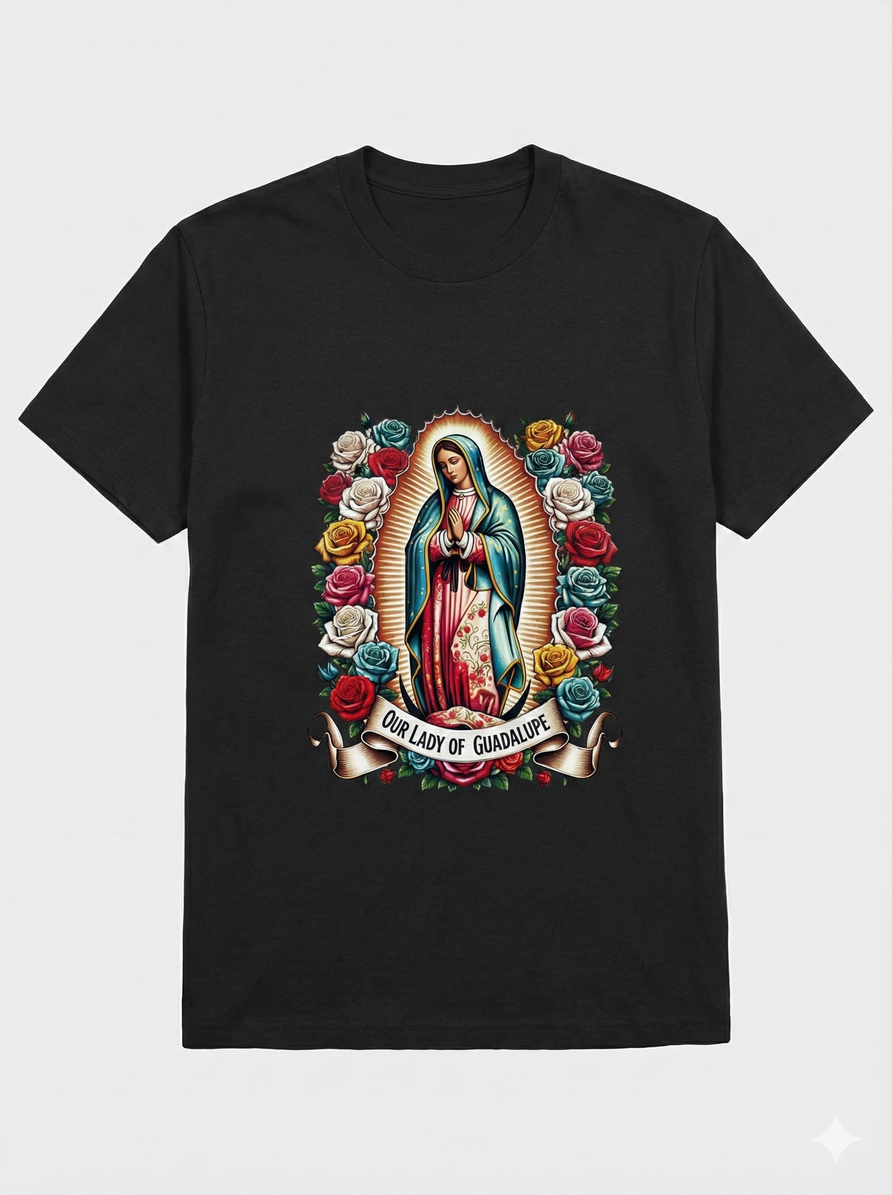 T-Shirt Virgen de Guadalupe Floral