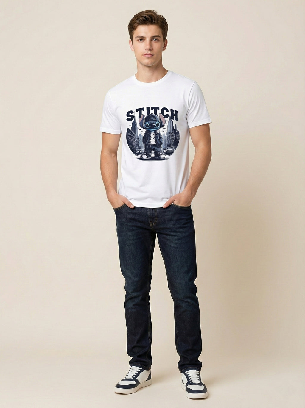 Stitch "Urban Flow" T-shirt – Streetwear Edition